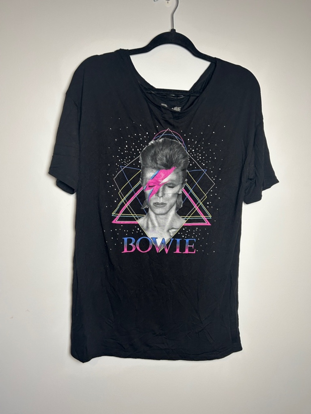 Black Bowie Graphic Short Sleeve Tee